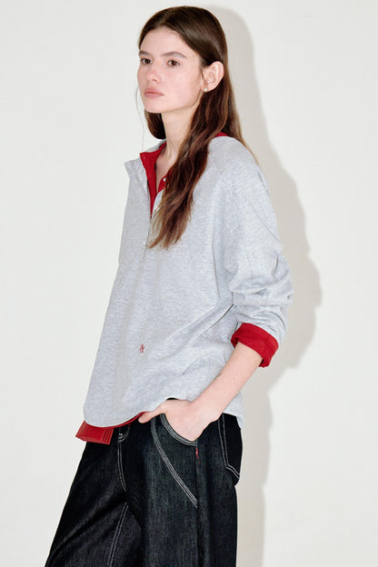 Retro Raglan Henry Top