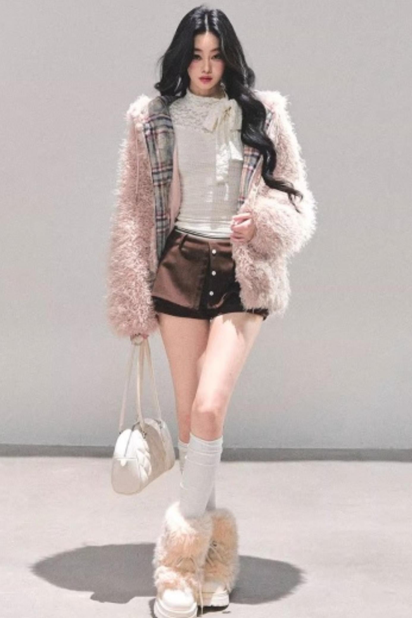 Lamb Wool Hooded Jacket