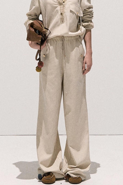 High Sense Cotton Shirt With Pants Set-Up