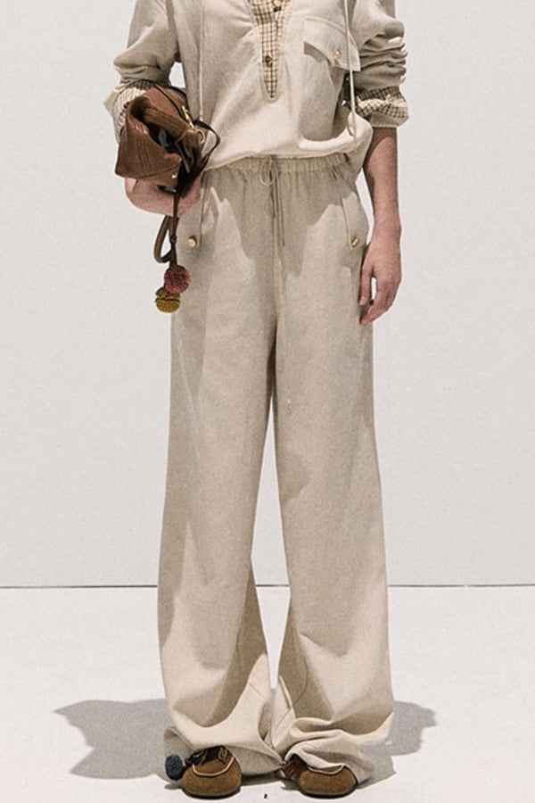 High Sense Cotton Shirt With Pants Set-Up