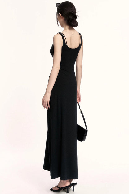 Intellectual Sleeveless Layered Dress