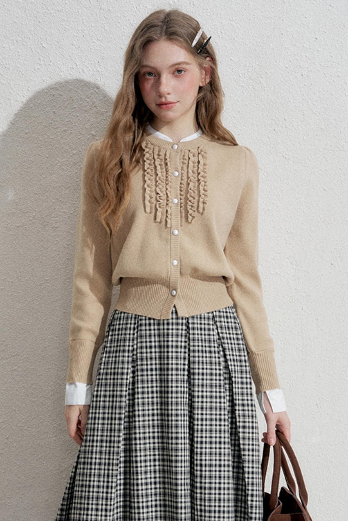 Fake Two Piece Knitted Cardigan