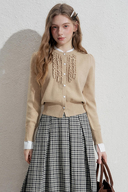 Fake Two Piece Knitted Cardigan