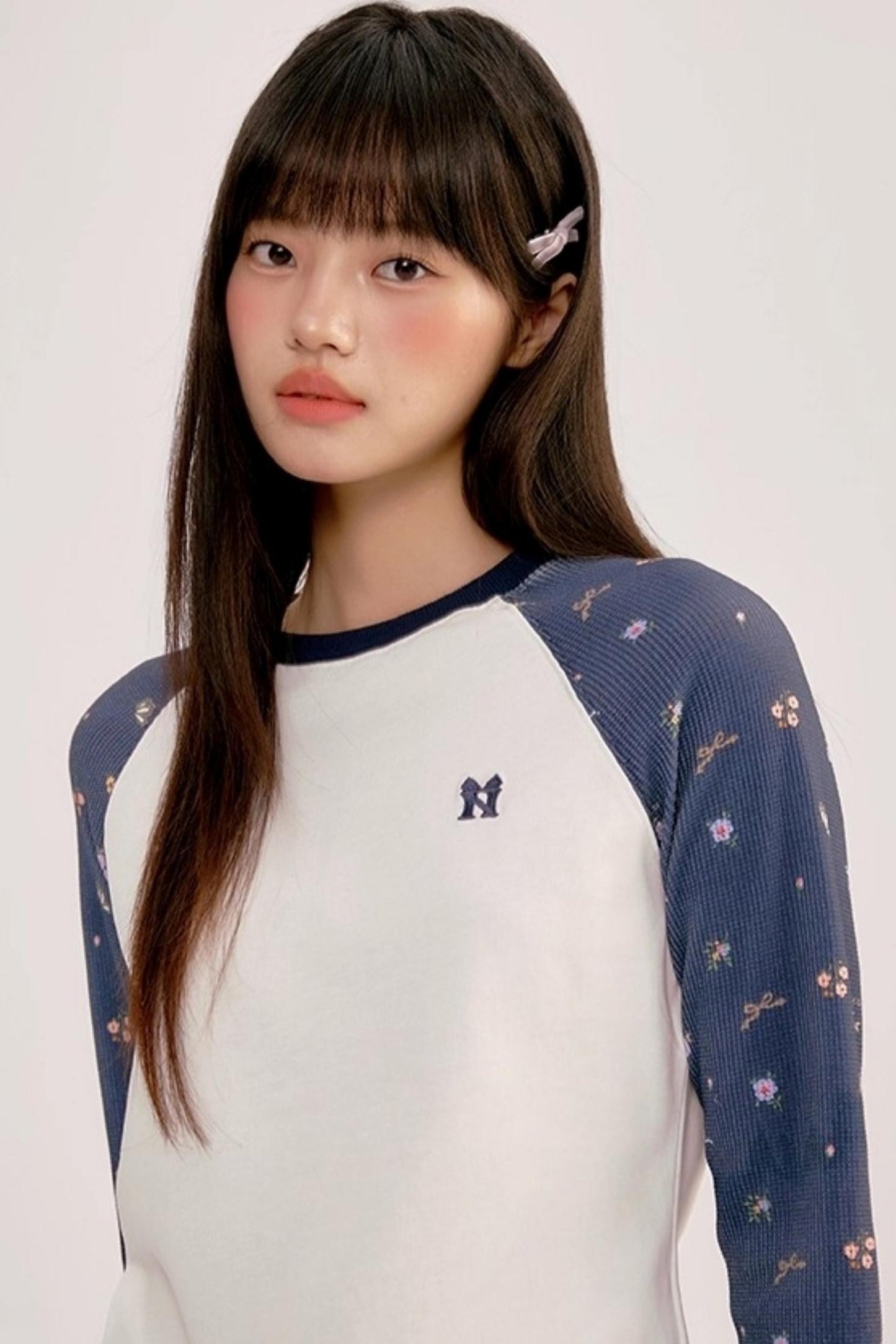 Floral Raglan Sleeve T-Shirt
