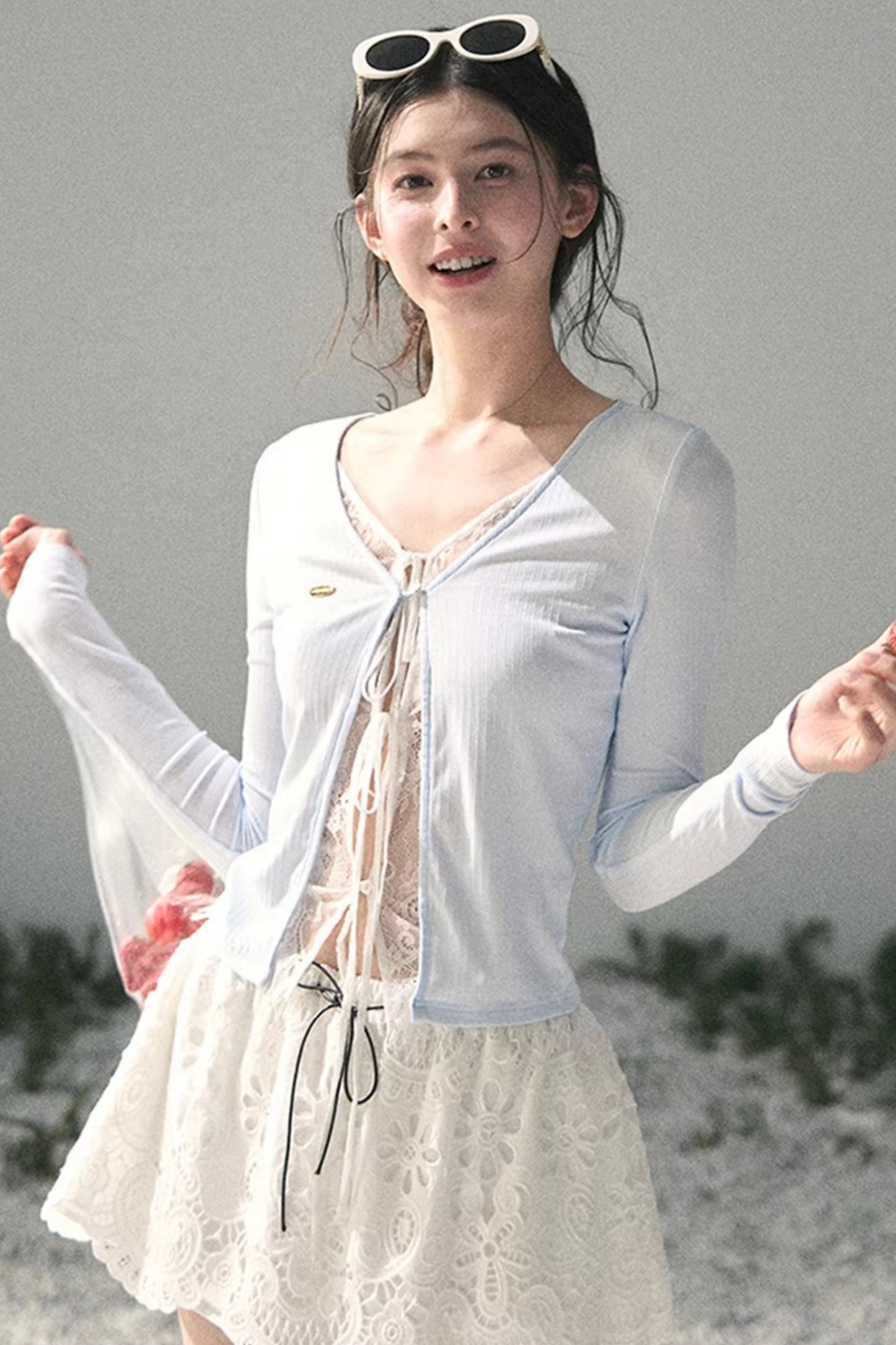 Lace Hollow-Out Top