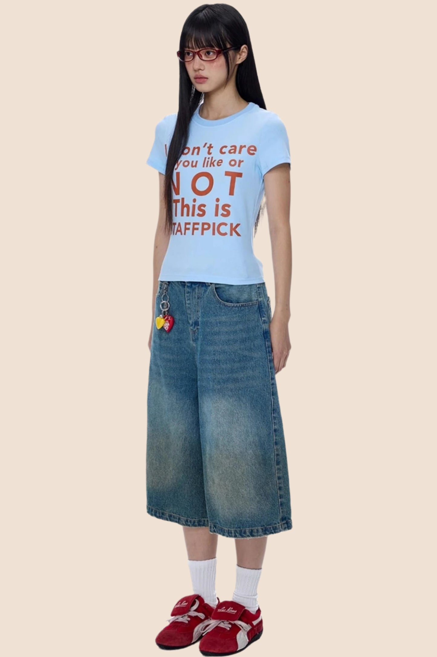 American Monogram Cropped T-Shirt