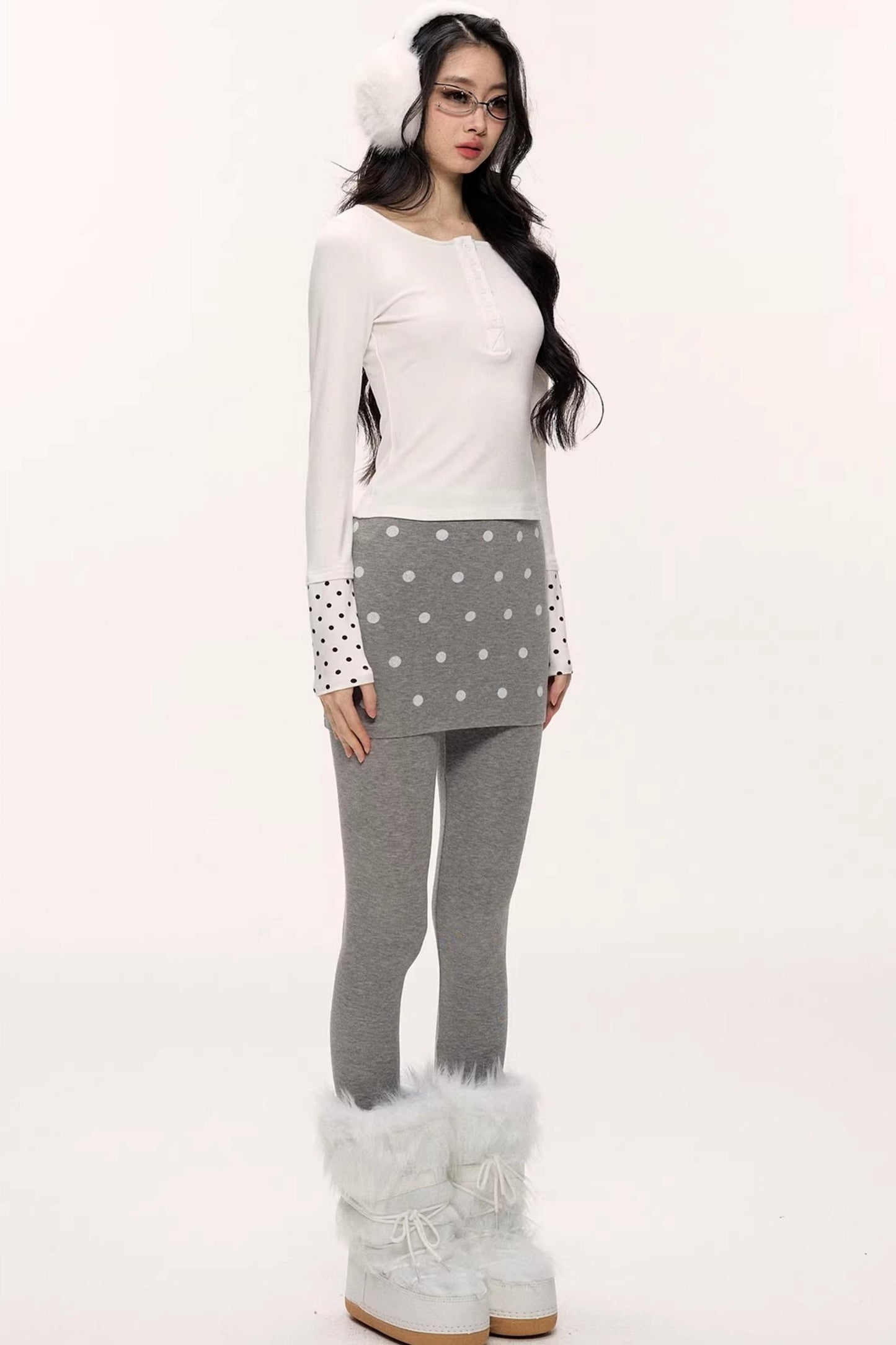 Winter Polka Dot Pants
