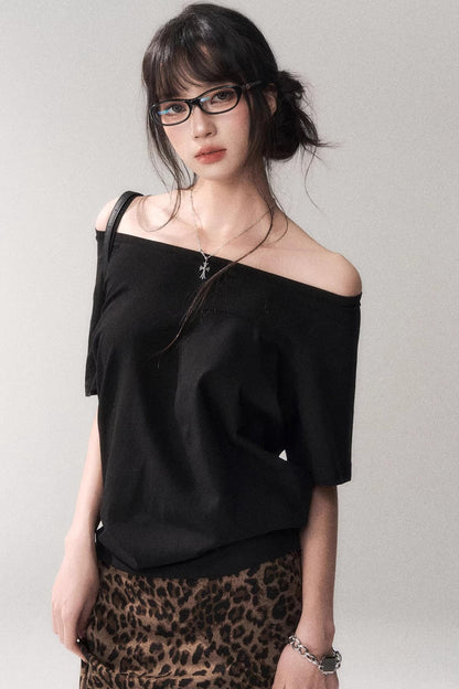 Off-Shoulder Stretchy Summer Top