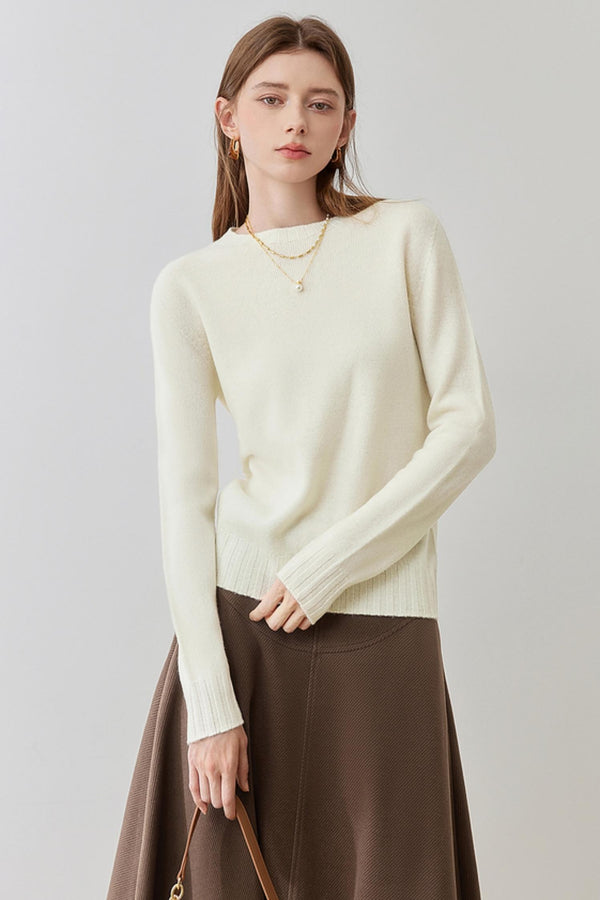 Solid Color Knit Base Layer Sweater