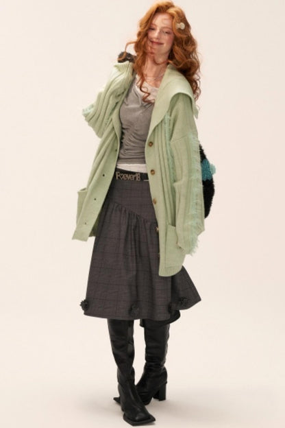 Flower High-End Mid-Length Skirt