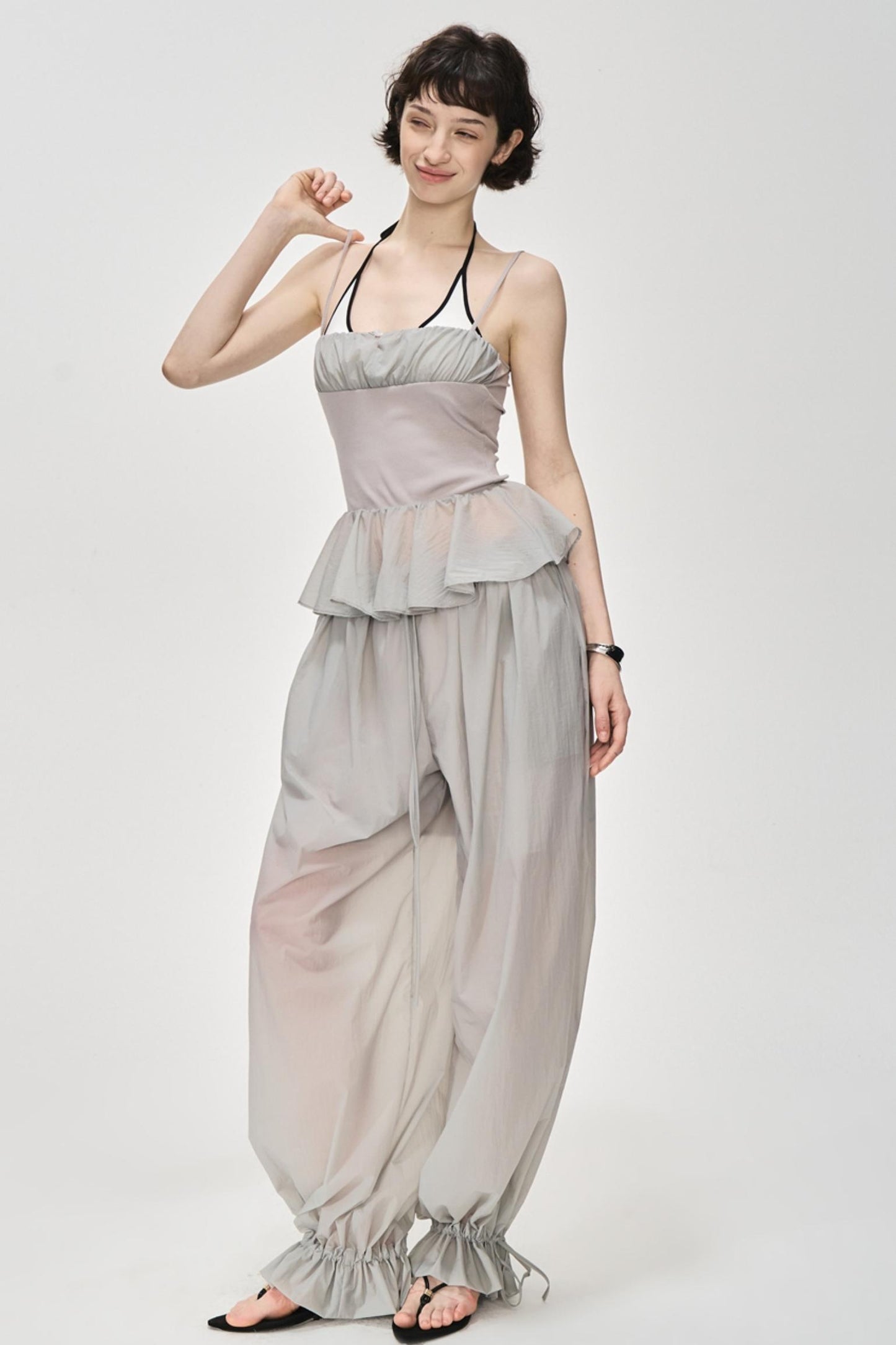 Luxury Glossy Drawstring Pants