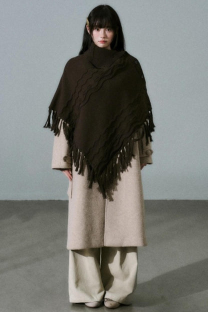 Lost Forest Wool Shawl Cape