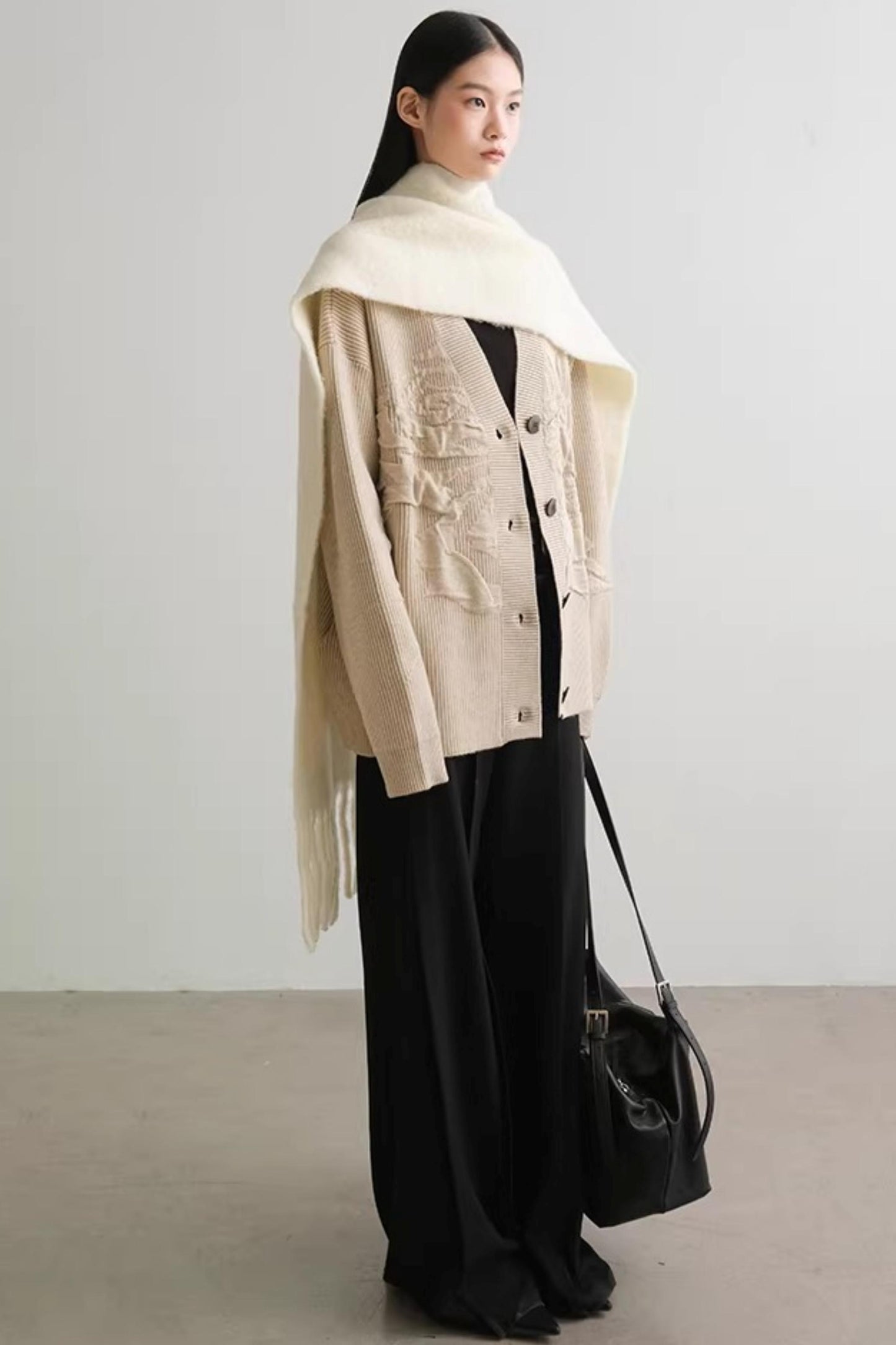 Virtual Illusion Jacquard Cardigan