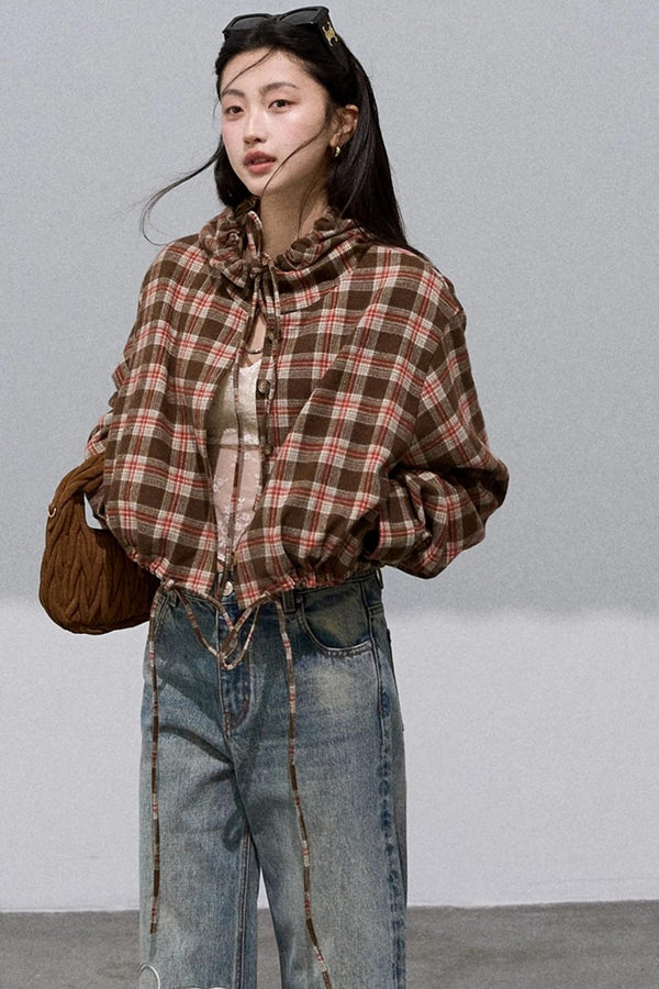 Texture Check Wool Jacket