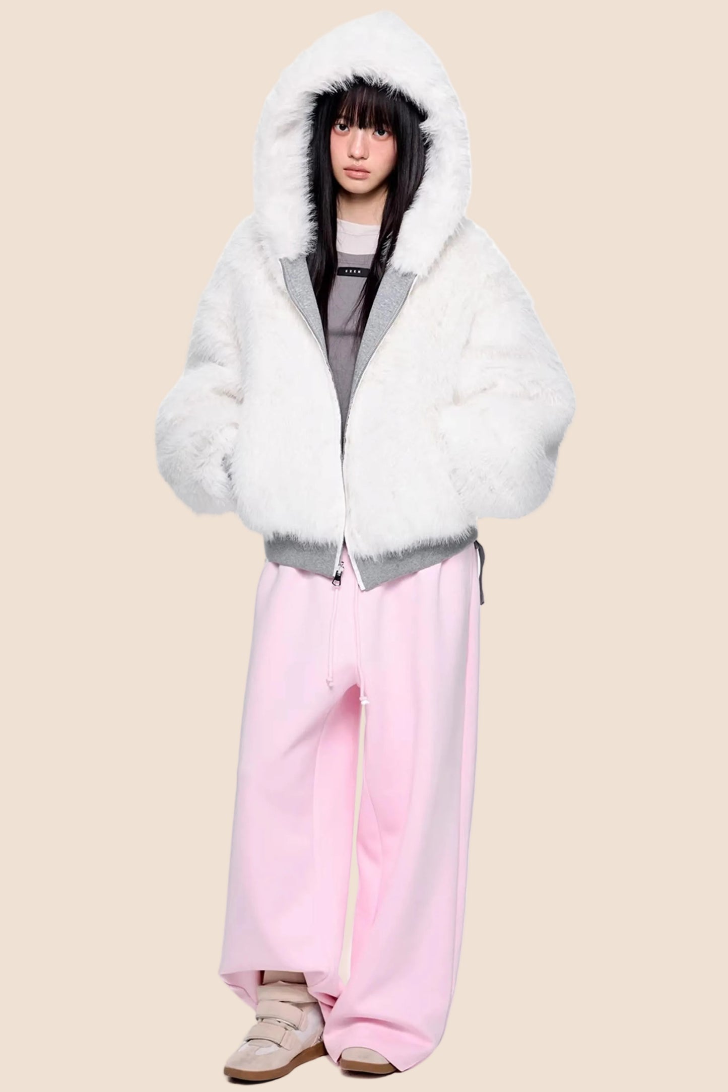 Reversible Furry Cotton Jacket