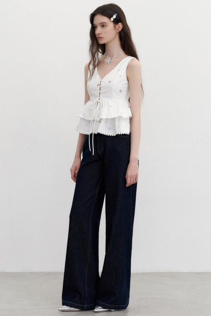 Colorful Lace Summer Shirt