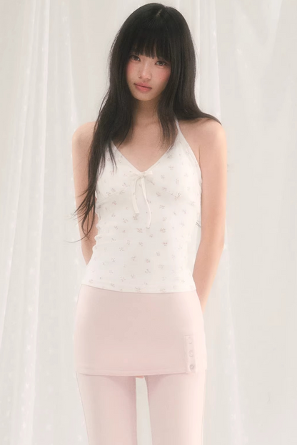 Floral Halter Camisole Top