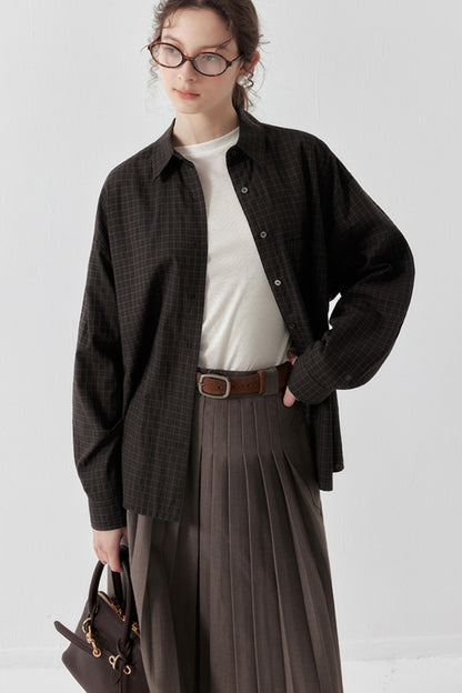 Summer Pleated High-Waisted Skirt