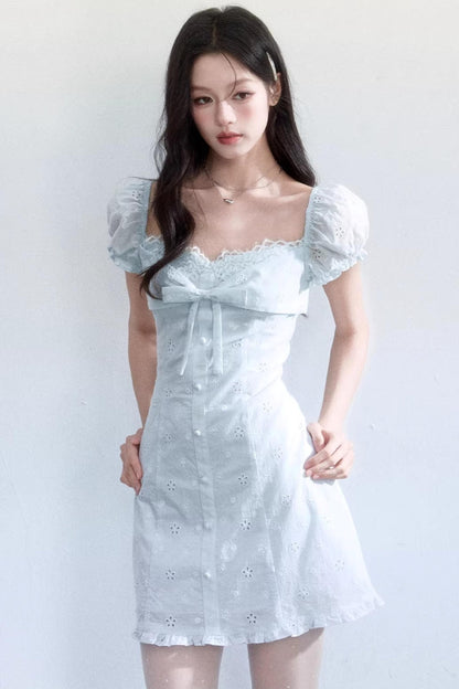 Light Blue Lace Dress