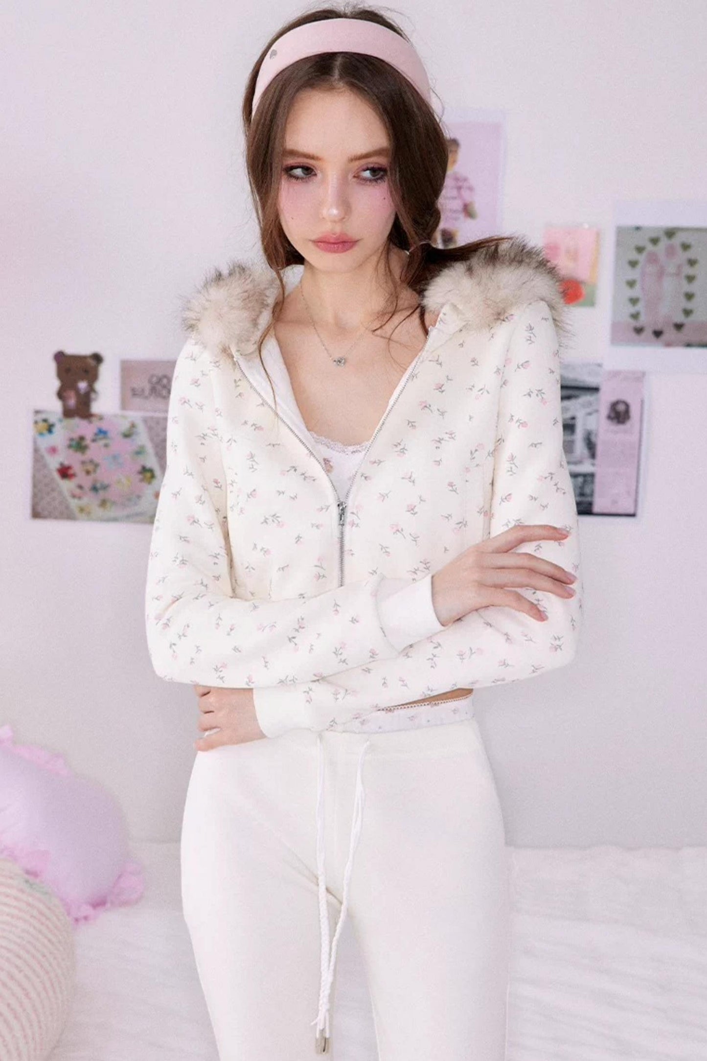 Floral Slim-Fit Sweatshirt