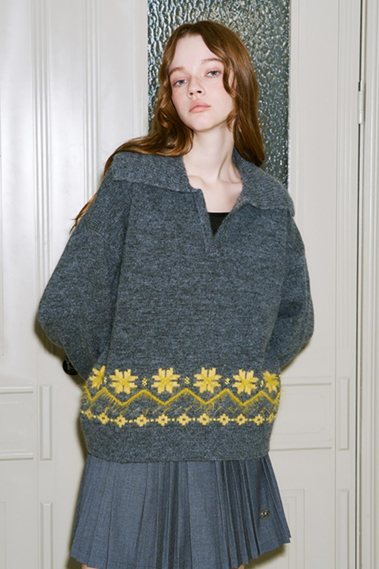 Heavy Vintage Beaded Sweater