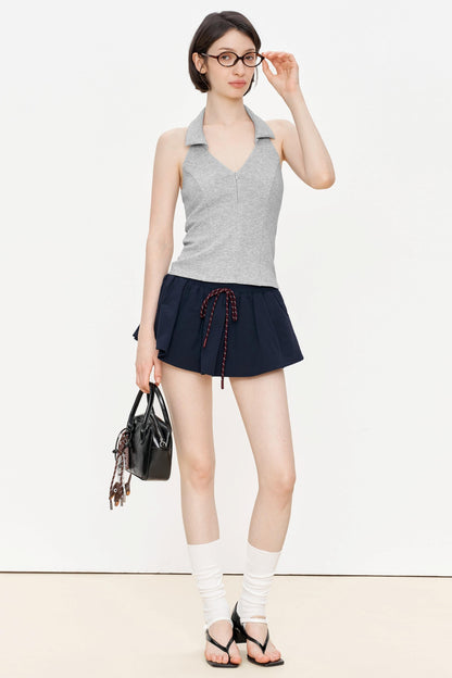 Gray Slim Fit Tank Top