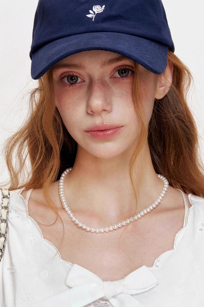 Romantic Wavy Edge Embroidery Strappy Vest Set-Up