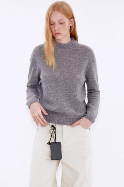 Sheep Wool Half-High Collar Sweater