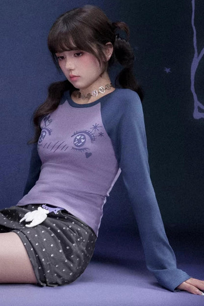 Comic Eye Raglan T-Shirt