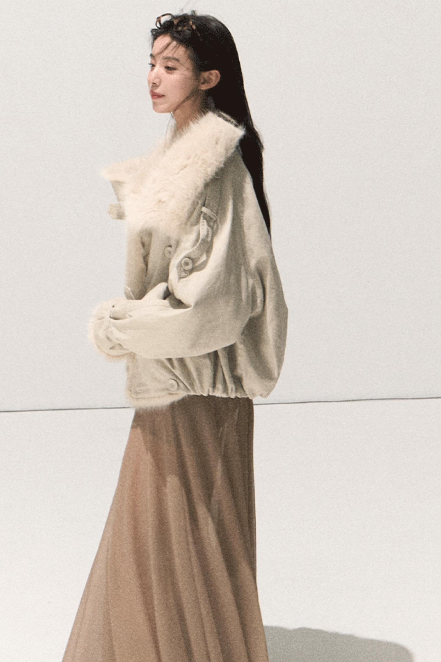 Soft Mist Shoulder Dress