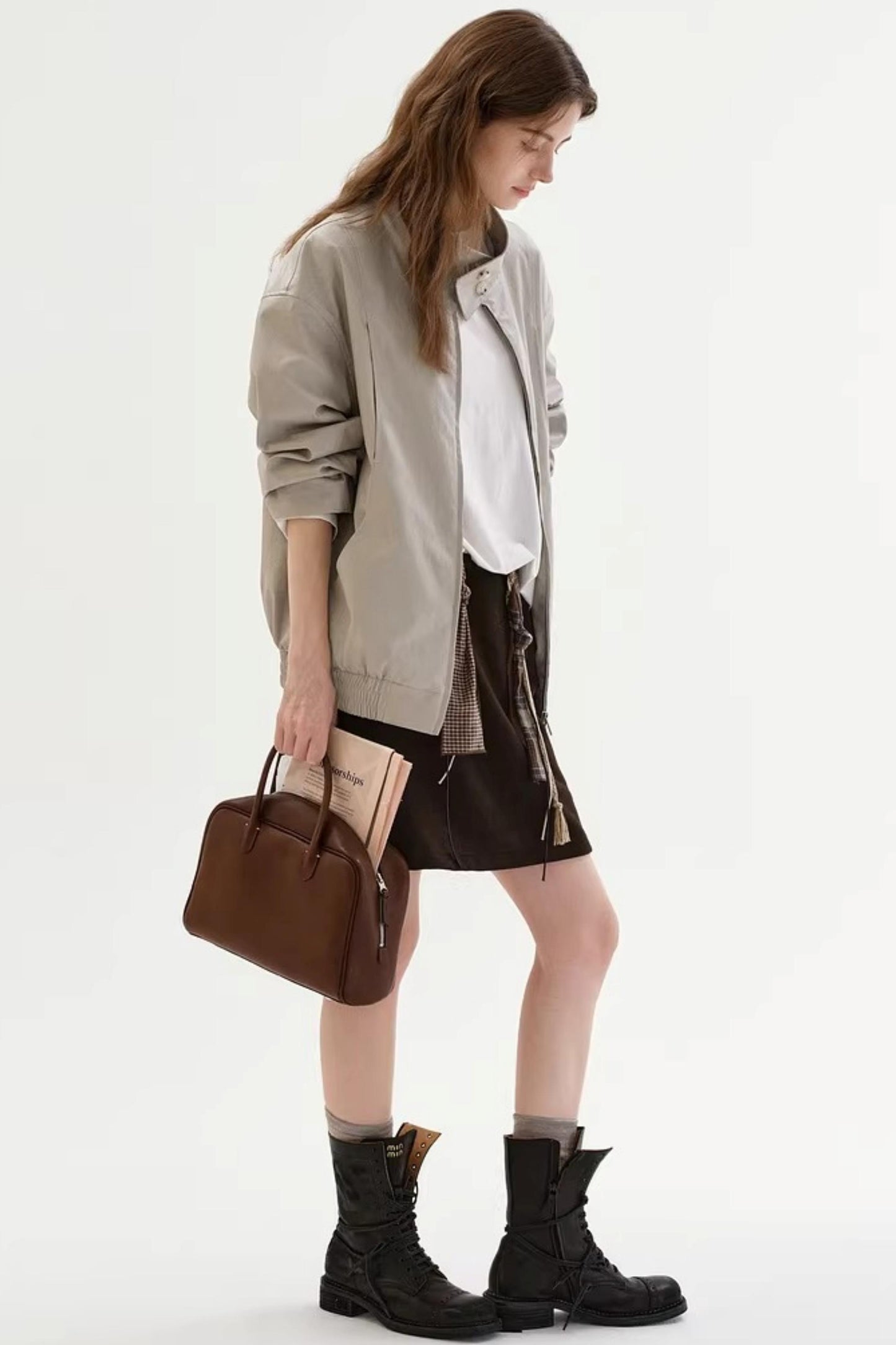 Thickened Knit Patchwork Skirt