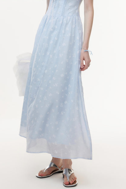 Vintage Floral Square Dress