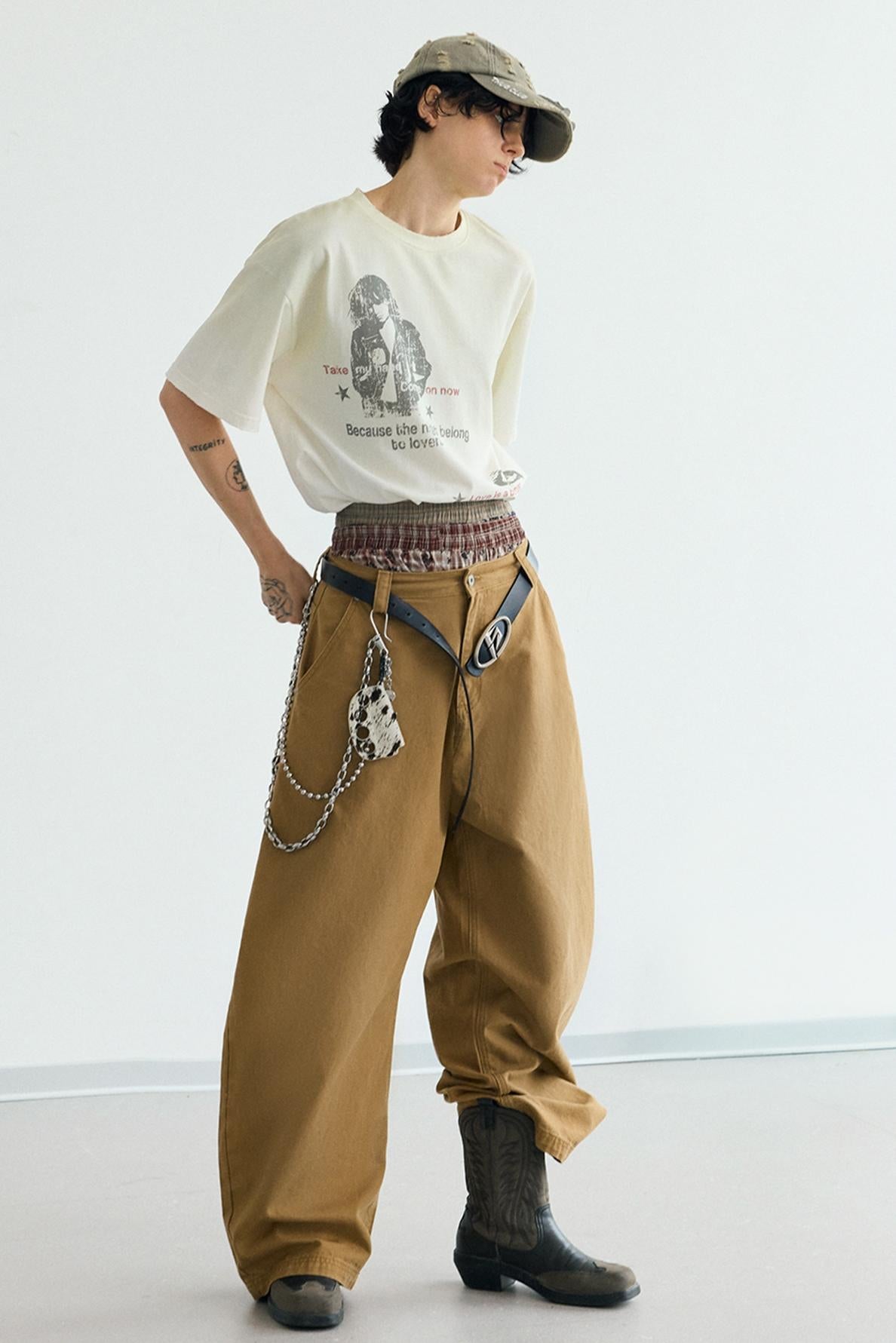 Vintage Gradient White Tee