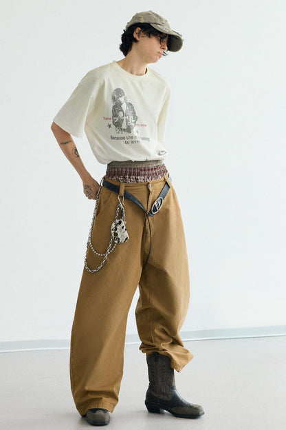 Vintage Gradient White Tee