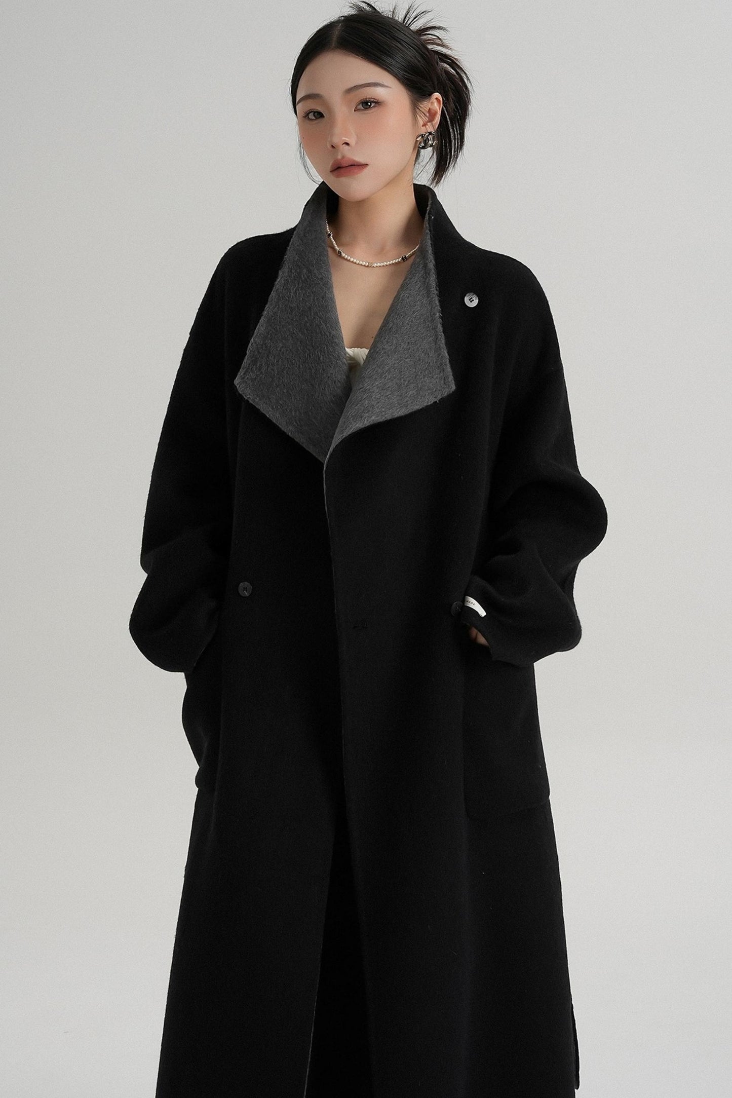 Stand-Up Wool Coat