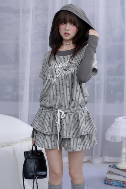 Star Falls Hooded Dress