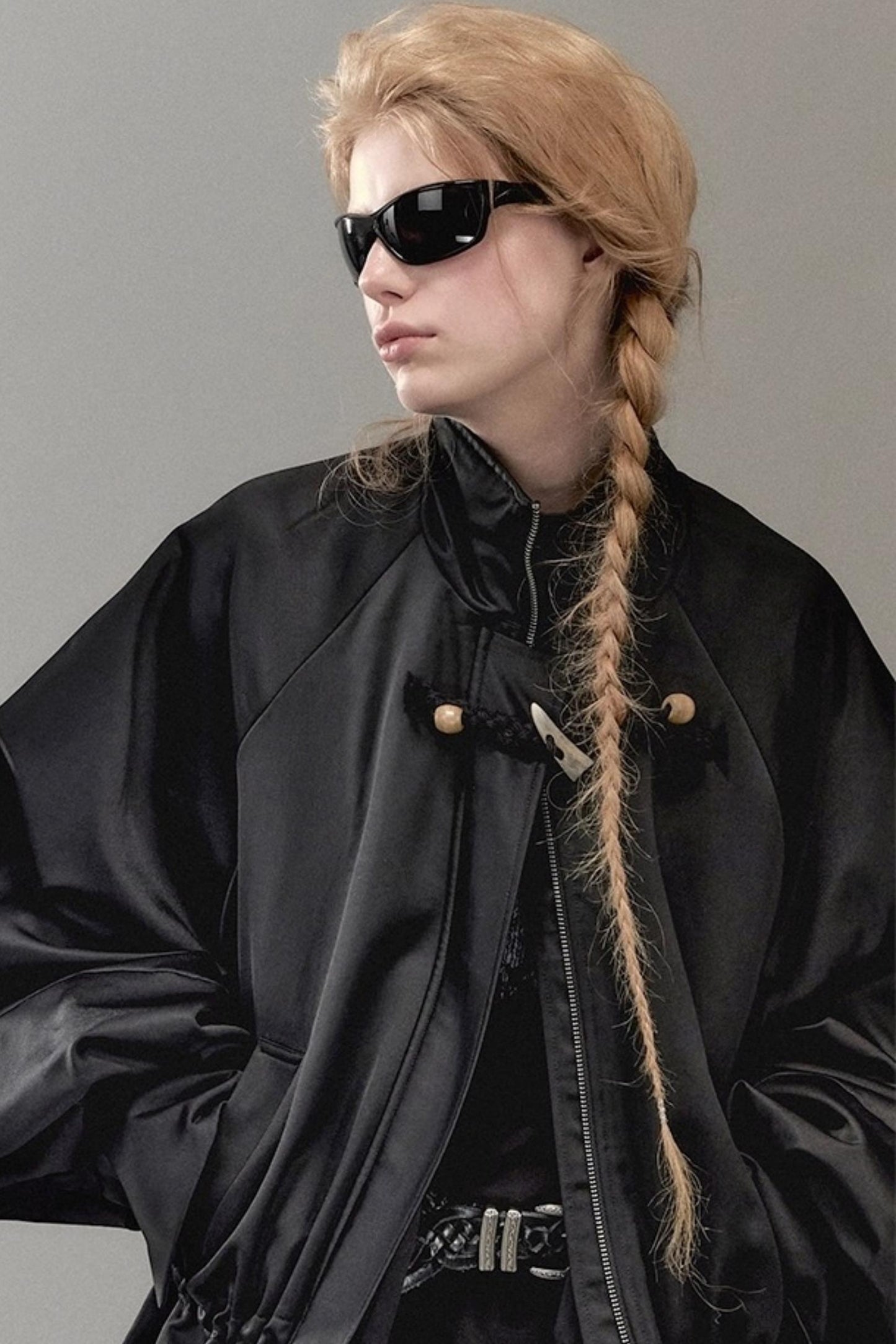 Genesis Woven Stand-Up Collar Trench Coat