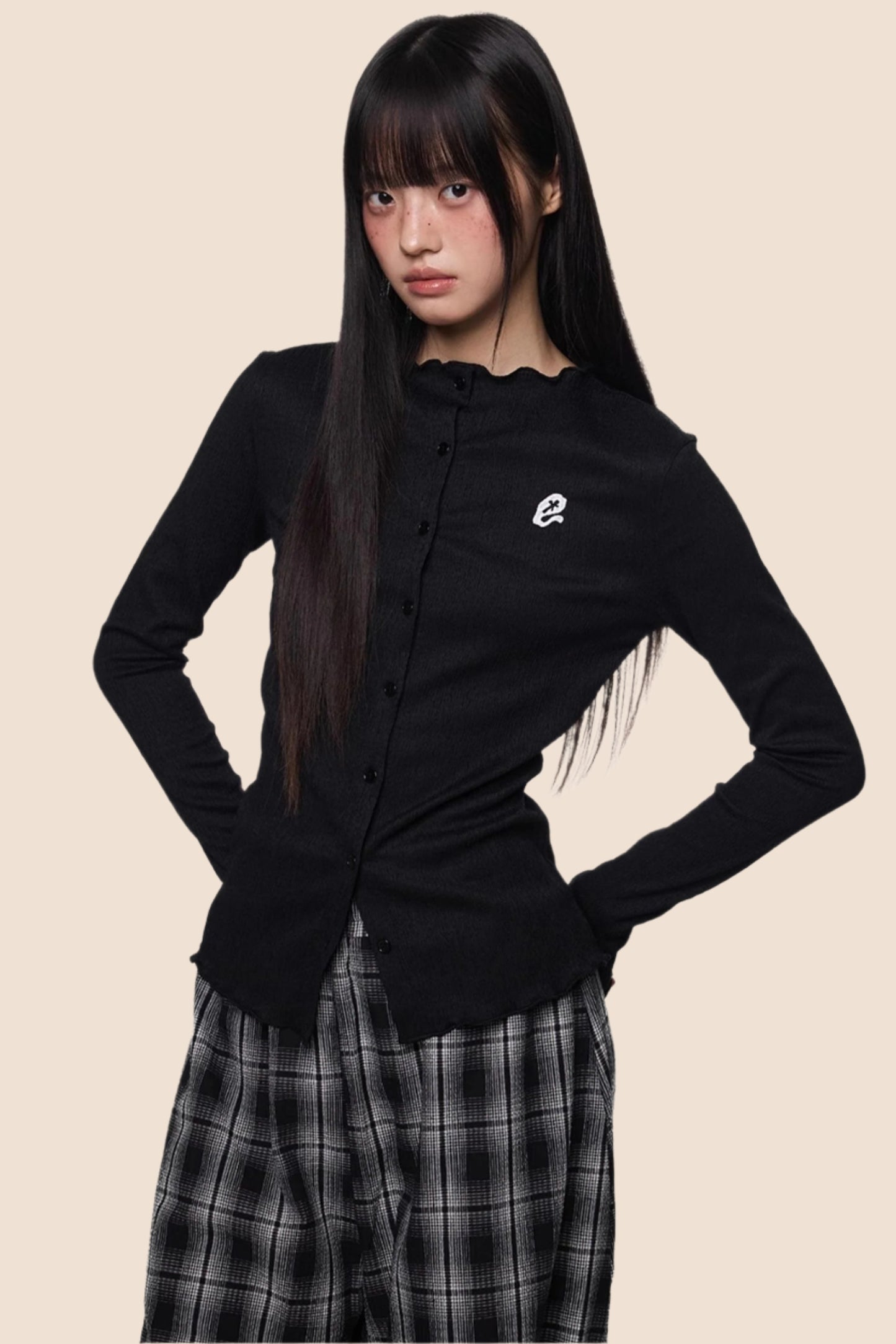 Pleated Lightweight Summer Cardigan