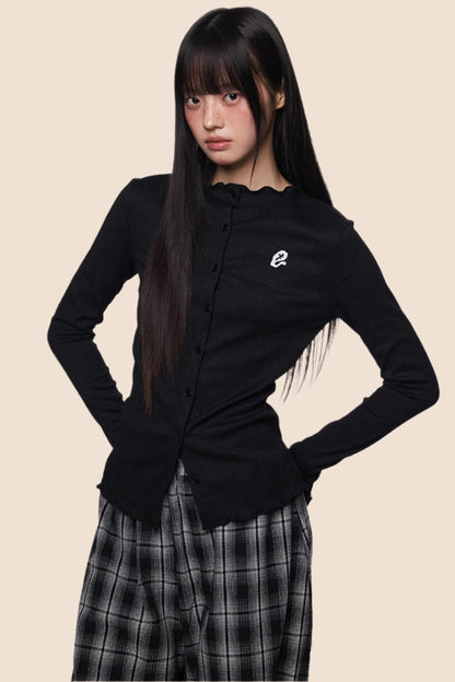 Pleated Lightweight Summer Cardigan