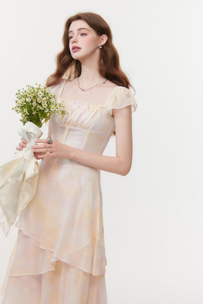 Summer Irregular Waist Skirt Dress