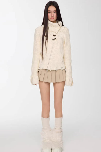 Off-White Toggle Sweater