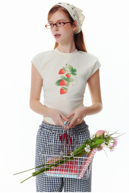 Strawberry Love Sleeveless Tee