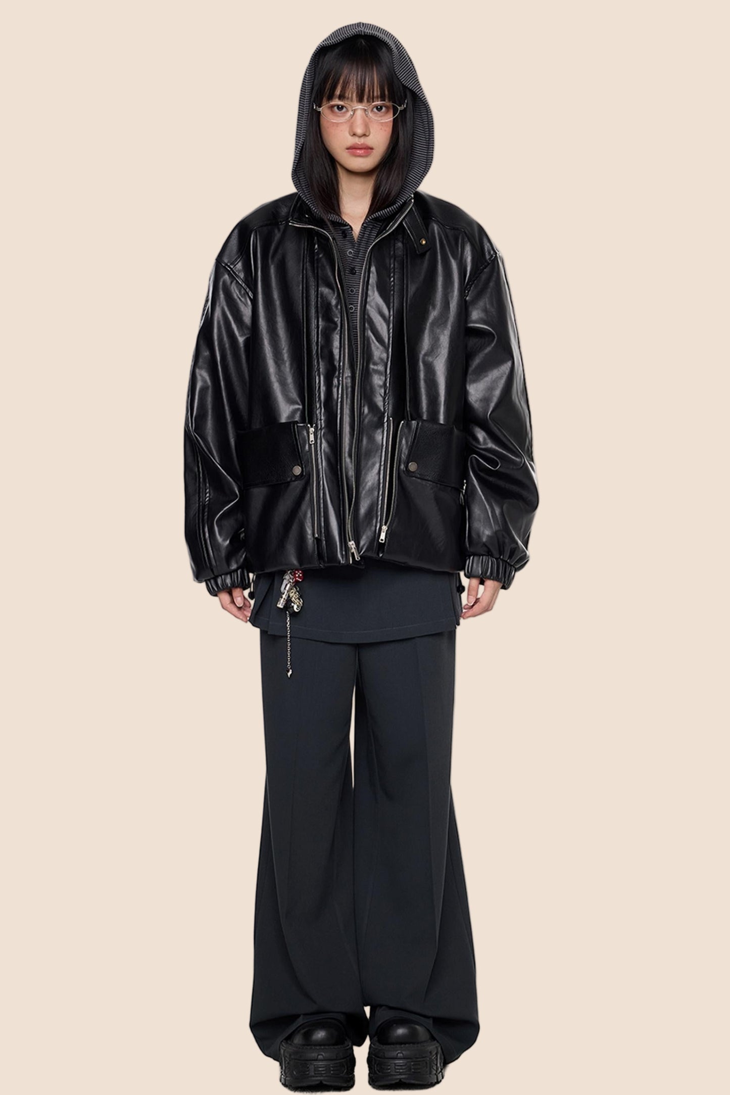 Autumn Vintage PU Leather Jacket