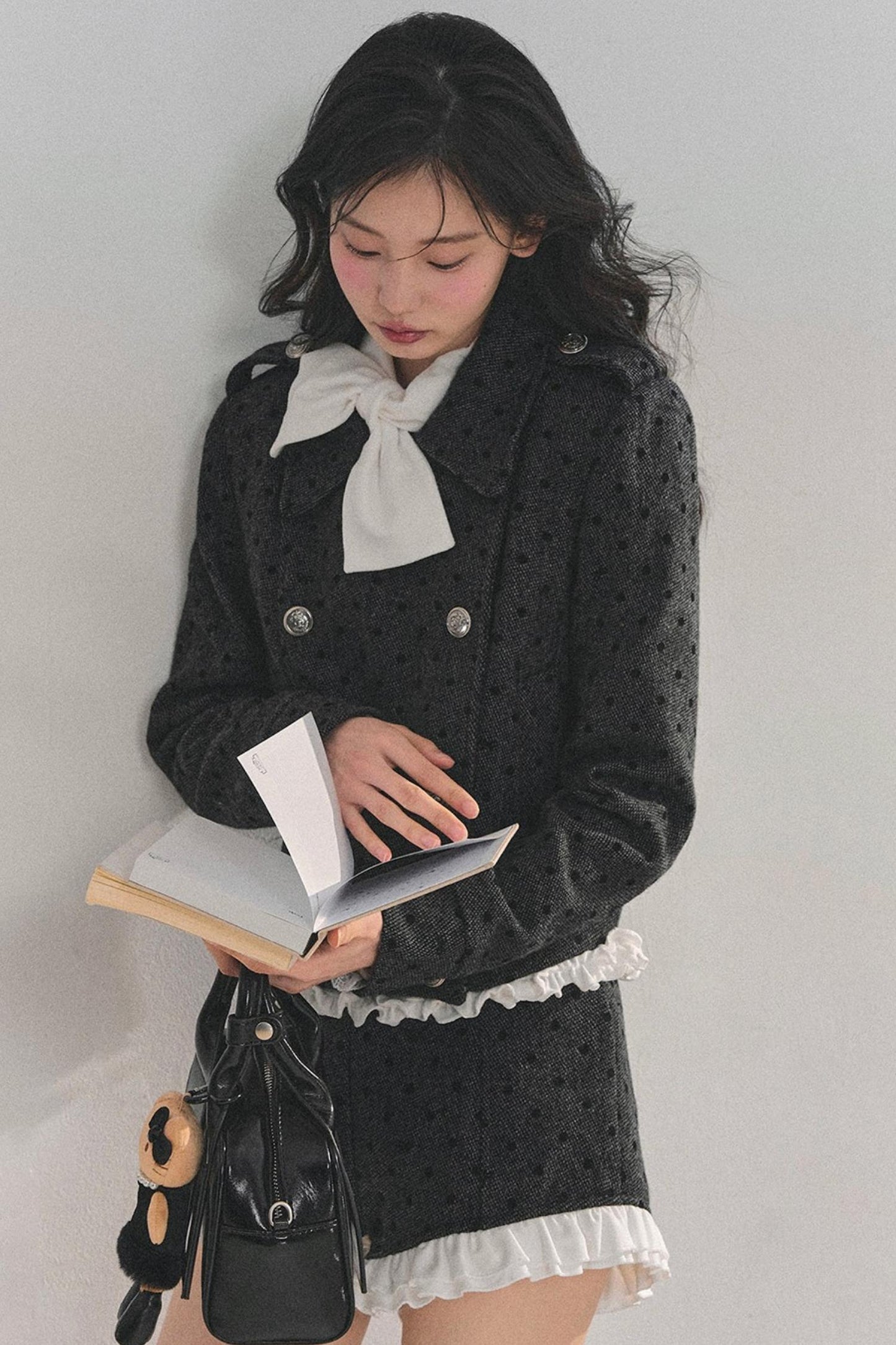 Memory's Reef Wool Polka Dot Suit Set-Up