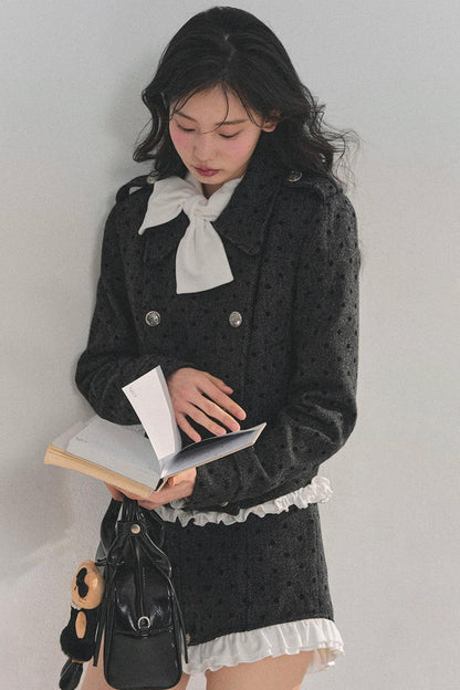 Memory's Reef Wool Polka Dot Suit Set-Up