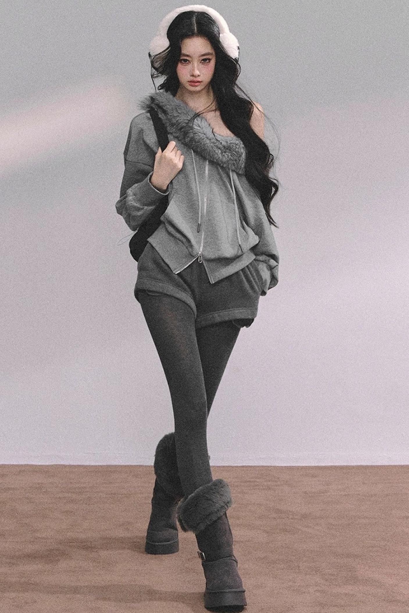 Nordic Winter Top Shorts Two-Piece Set-Up