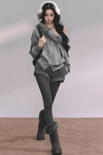 Nordic Winter Top Shorts Two-Piece Set-Up