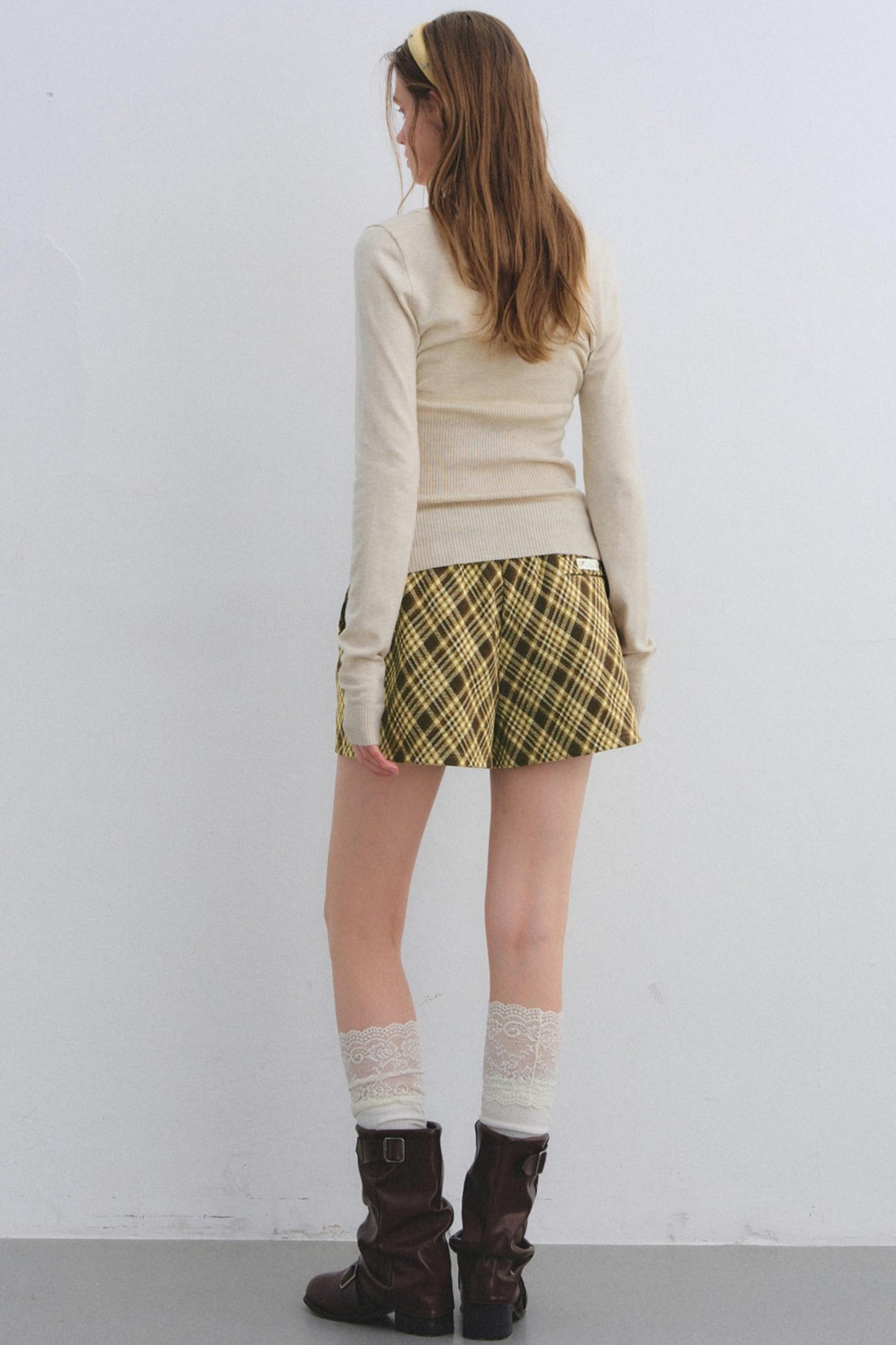 Wool Blend Color-Blocked Sweater
