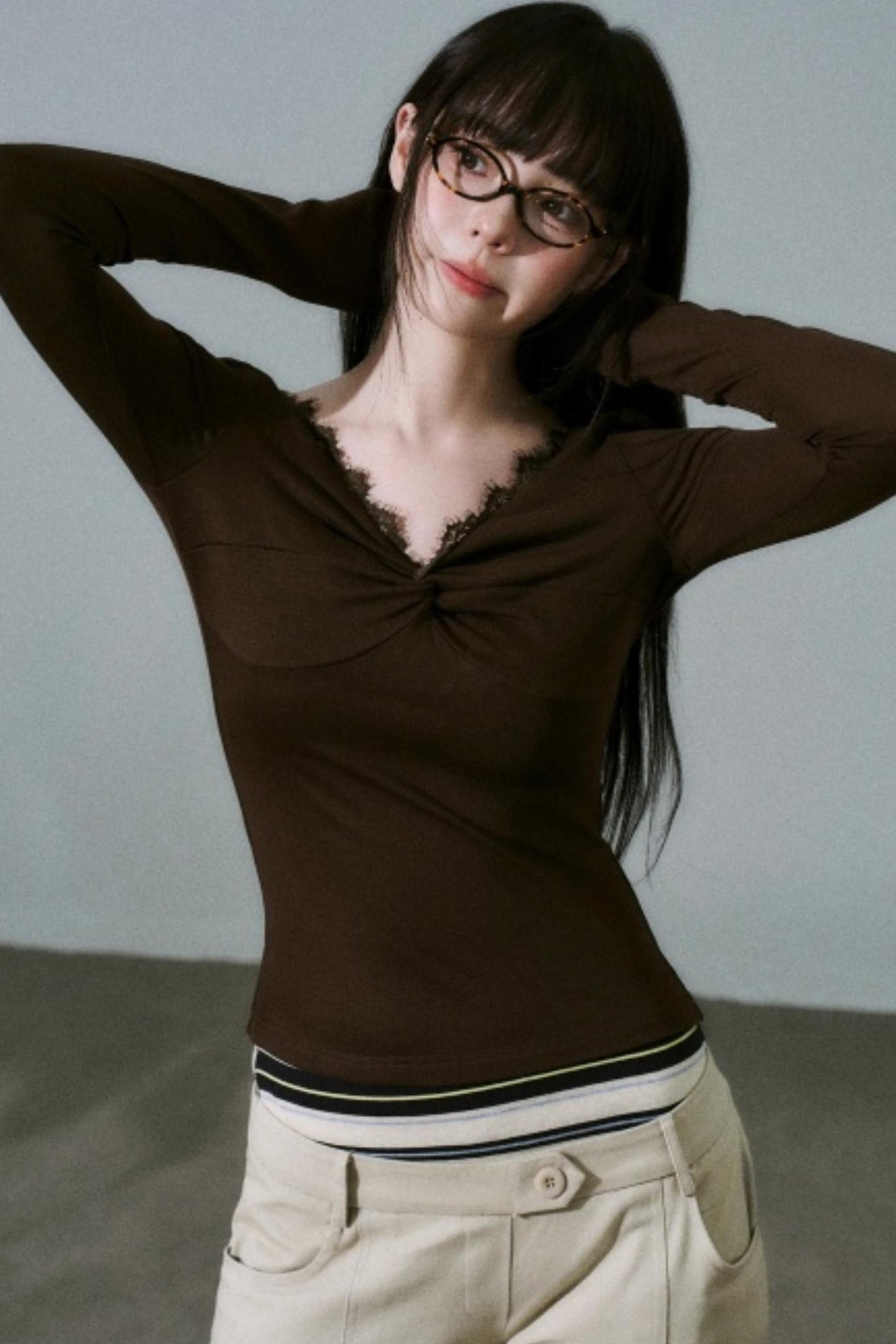 Twisted Lace Wool Top