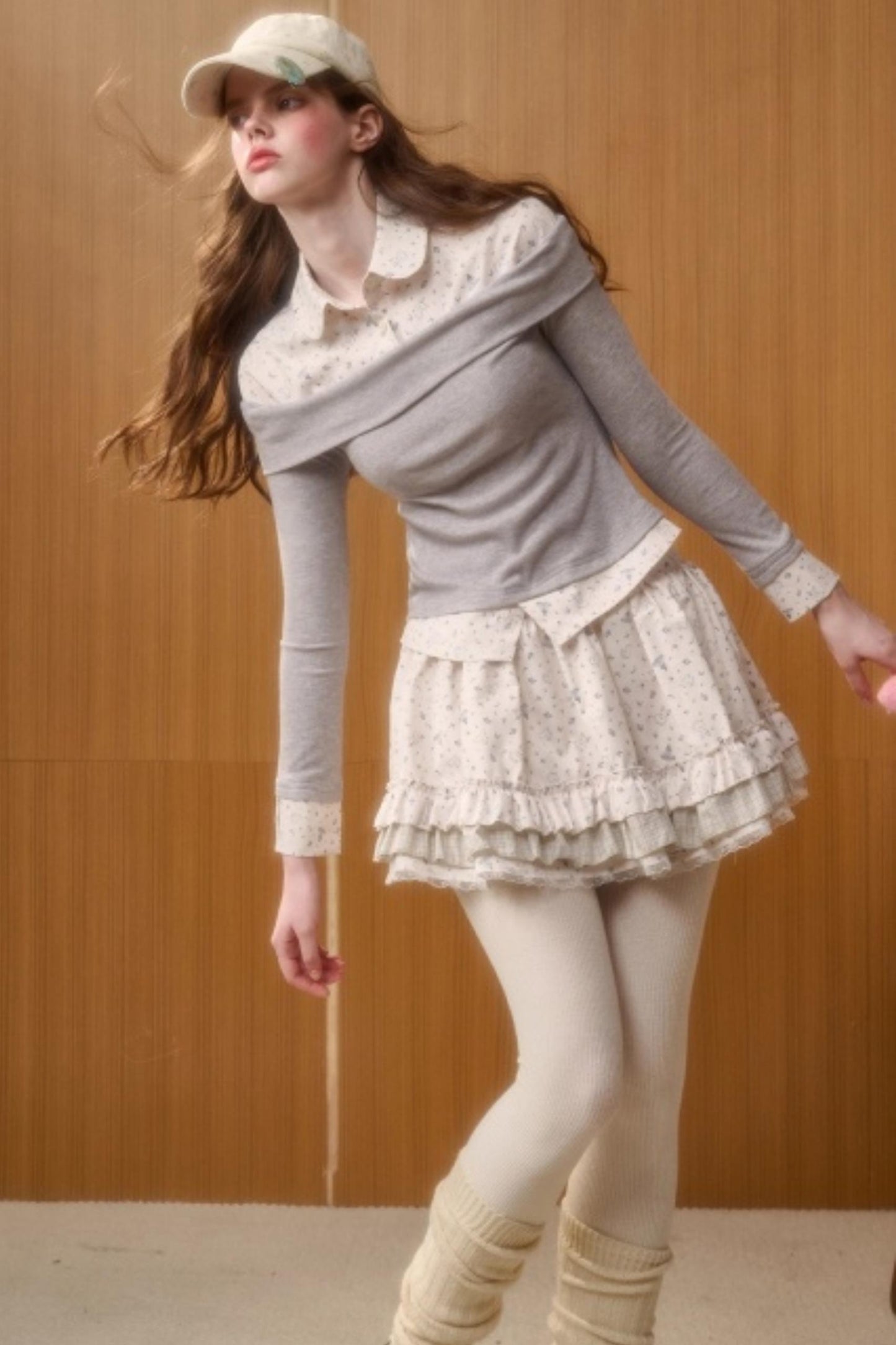 Milky Way Print Top and Skirt Set-Up